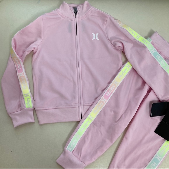 Hurley girl cute neon pink pants set 2271 - Picture 2 of 5